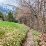 Vor der Kulisse der Raschötz nach St. Peter