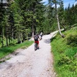 Auch bei Mountainbikern erfreut sich diese Strecke großer Beliebtheit