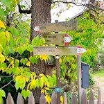 Auf dem Rückweg folgen wir dem Weg Nr. 2B Richtung Merltennen