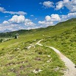 Sanft zieht sich der Almenweg zur Saxnerhütte