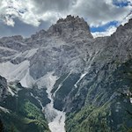 Hinter uns erhebt sich der Haunold