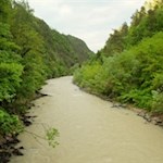 Blick von der Andreas-Hofer-Brücke auf die Rienz
