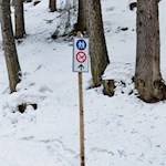 Unser Aufstiegsweg ist Wanderern vorbehalten