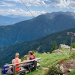 Aussichtsbank auf dem Scheibenberg