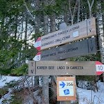 Auf dem Weg Nr. 13 in Richtung Latemarwiesen