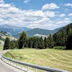 Abfahrt auf der Straße nach Toblach