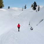 Der letzte Anstieg zur Fodara Vedla Hütte