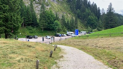 Die Wanderung auf die Laugenspitze beginnt auf dem Gampenpass