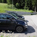 Parkplatz oberhalb des Naturhotels Miraval in Tesselberg