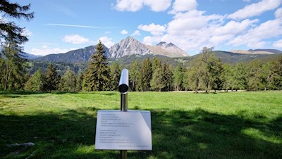 Blick auf Meran 2000 und den spitz zulaufenden Ifinger