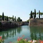 The massive walls of the fortified city of Peschiera del Garda