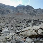 Über Blockwerk auf den Rauchkofel