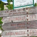 Die Edelweißhütte ist gut ausgeschildert