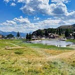 Lago sul passo Lavazè