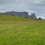 Der Schlern ist eines der Wahrzeichen der Seiser Alm