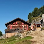 Die Sandro-Pertini Hütte auf dem Friedrich-August-Weg