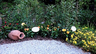 Il giardino botanico presso la cascata del Varone, è curato nei minimi dettagli