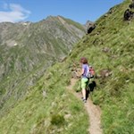 Auf dem Schellenbergsteig zu den Seefeldseen