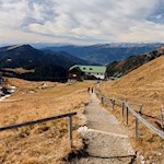 Die letzten Schritte hinab zur Schlüterhütte