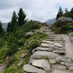 Plattenpfad zur Kasseler Hütte