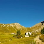 Gli ultimi metri di salita alla malga Gampen