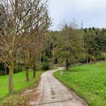 Bei der Sportzone Dietenheim zweigt der Wanderweg Nr. 4 ab