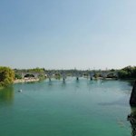 The Mincio begins in Peschiera del Garda its journey towards the Po and the Mediterranean Sea