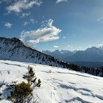 Blick auf das nahe Rudlhorn