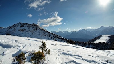 Blick auf das nahe Rudlhorn