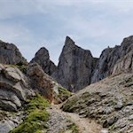 Anstieg durch die Panascharte