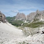 Anstieg auf die Sieles-Scharte