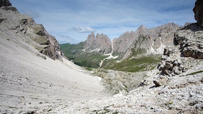 Anstieg auf die Sieles-Scharte