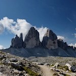 Die Drei Zinnen kann man auch vom Innerfeldtal aus erwandern