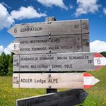 Die Wanderung zur Schgaguler Schwaige ist gut ausgeschildert