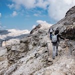 Die Wanderung auf und um den Piz Boe führt über einige seilgesicherte Passagen