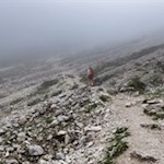 Anstieg auf die Dreifingerscharte