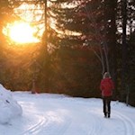 Sonnenuntergang unterhalb der Halslhütte