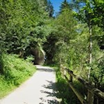 Der Pustertaler Radweg passiert zwei längere Tunnels