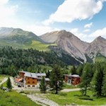 Behind the Fanes mountain hut the path climbs to Limo pass
