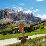Auf zunächst sanftem Wege in Richtung Jimmy-Hütte