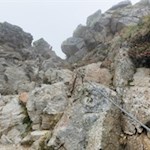 Seilgesicherte Passage vor dem Kompfoßsee