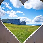 Der Schlern ist ein Wahrzeichen der Seiser Alm