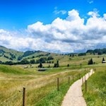 Auf der Seiser Alm, der größten Hochalm Europas