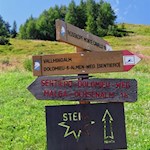 Die Wanderung zur Vallmingalm ist bestens ausgeschildert