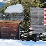 Der Anstieg zur Moserhütte ist mit 1h10' ausgeschildert