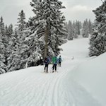 Diese Wanderung ist auch bei Schneeschuhwanderern beliebt