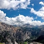 Blick in Richtung Pederü vom Pares aus