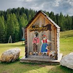 Ein beliebtes Fotomotiv der Saraghes Hütte