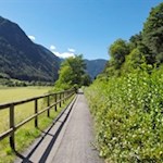 Radweg kurz vor Mittewald