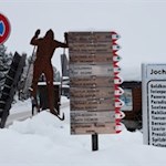 Etwas unterhalb der Seiser-Alm-Bahn zweigt der Wanderweg Nr. 7 ab